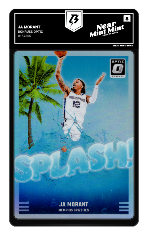 Ja Morant 2025 Donruss Optic graded NM-MT 8 by TradingCard360
