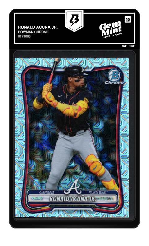 Ronald Acuña Jr. 2026 Bowman Chrome graded Gem Mint 10 by TradingCard360