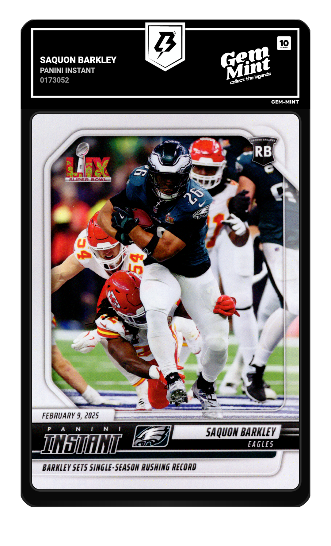 Saquon Barkley graded Gem Mint 10