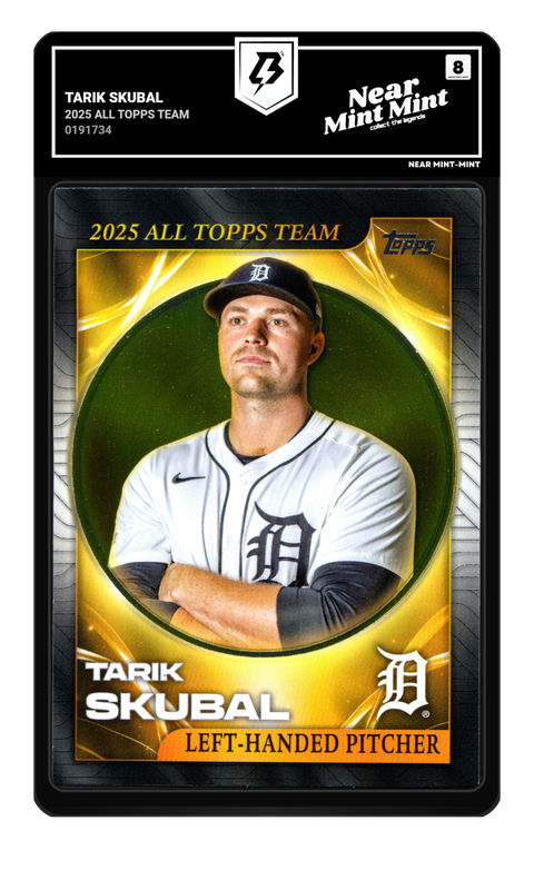 Tarik Skubal 2026 2025 All Topps Team graded NM-MT 8 by TradingCard360
