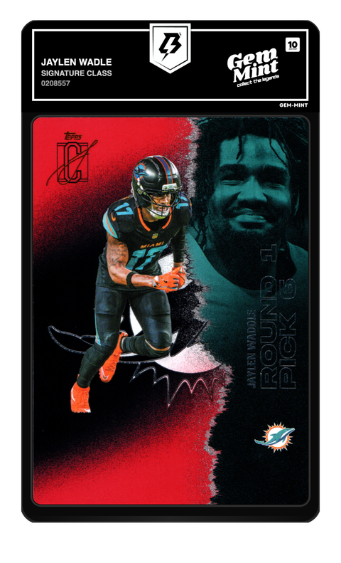 Jaylen Wadle 2025 Signature Class graded Gem Mint 10 by TradingCard360