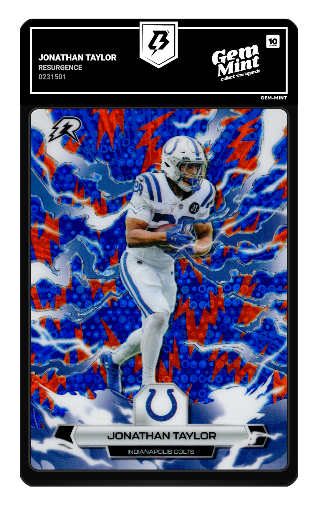 Jonathan Taylor graded Gem Mint 10