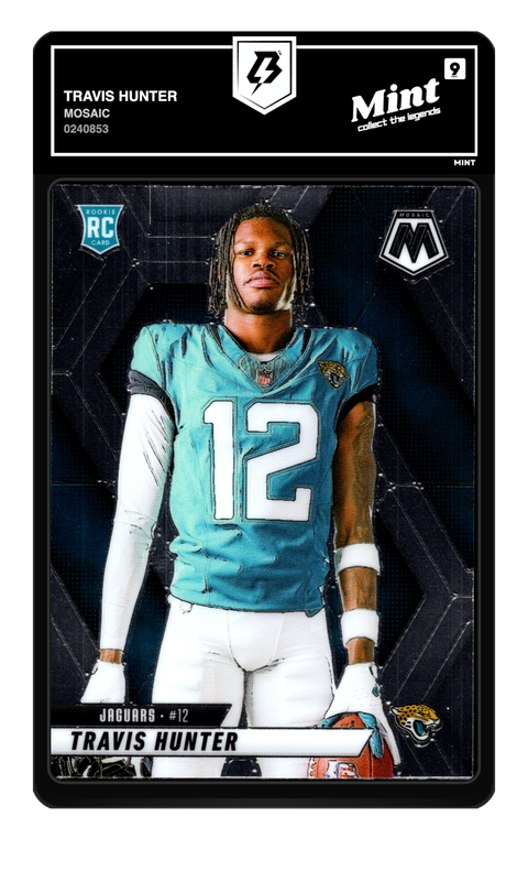 Travis Hunter 2025 Mosaic graded Mint 9 by TradingCard360