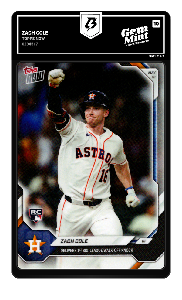 Zach Cole graded Gem Mint 10