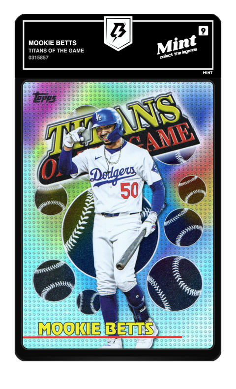 Mookie Betts 2026 Titans Of The Game graded Mint 9 by TradingCard360