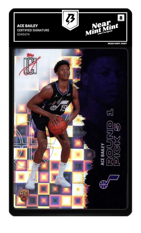 Ace Bailey 2026 Certified Signature graded NM-MT 8 by TradingCard360