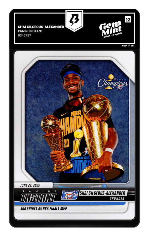 Shai Gilgeous-Alexander graded Gem Mint 10