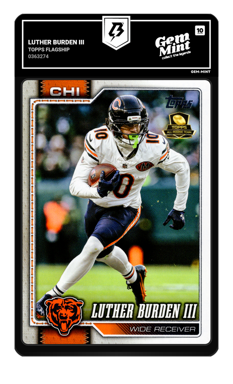 Luther Burden III 2026 Topps Flagship graded Gem Mint 10 by TradingCard360