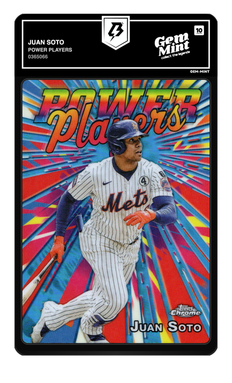 Juan Soto 2025 Topps Chrome graded Gem Mint 10 by TradingCard360