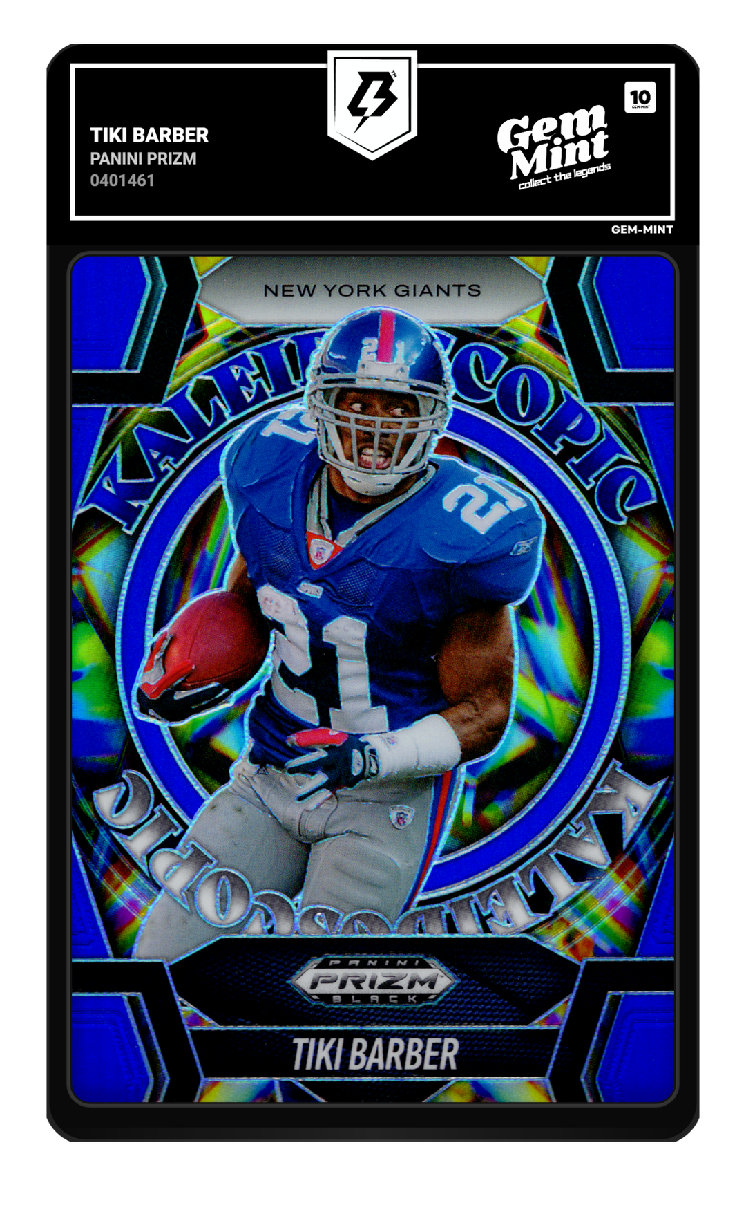 Tiki Barber graded Gem Mint 10