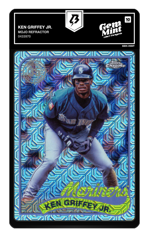 Ken Griffey Jr. 2024 Mojo Refractor graded Gem Mint 10 by TradingCard360