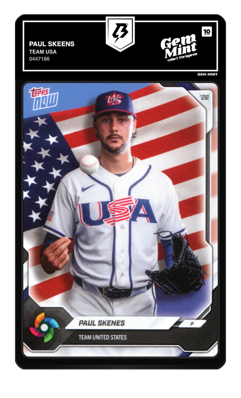 Paul Skenes 2026 Team USA graded Gem Mint 10 by TradingCard360