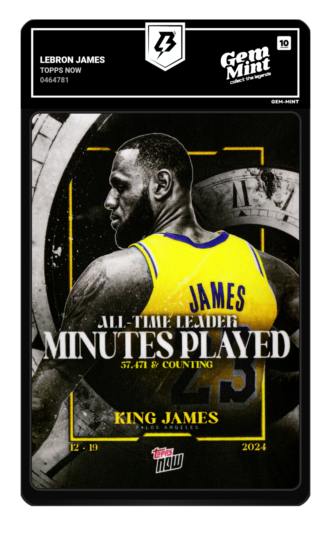LeBron James graded Gem Mint 10
