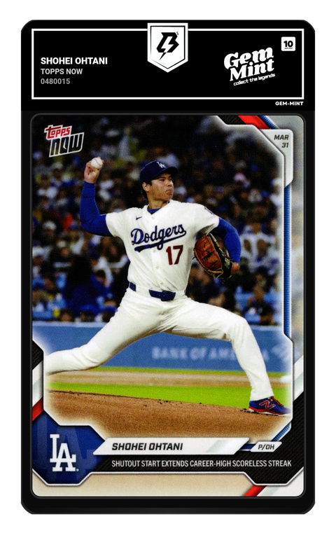 Shohei Ohtani 2026 Topps Now graded Gem Mint 10 by TradingCard360