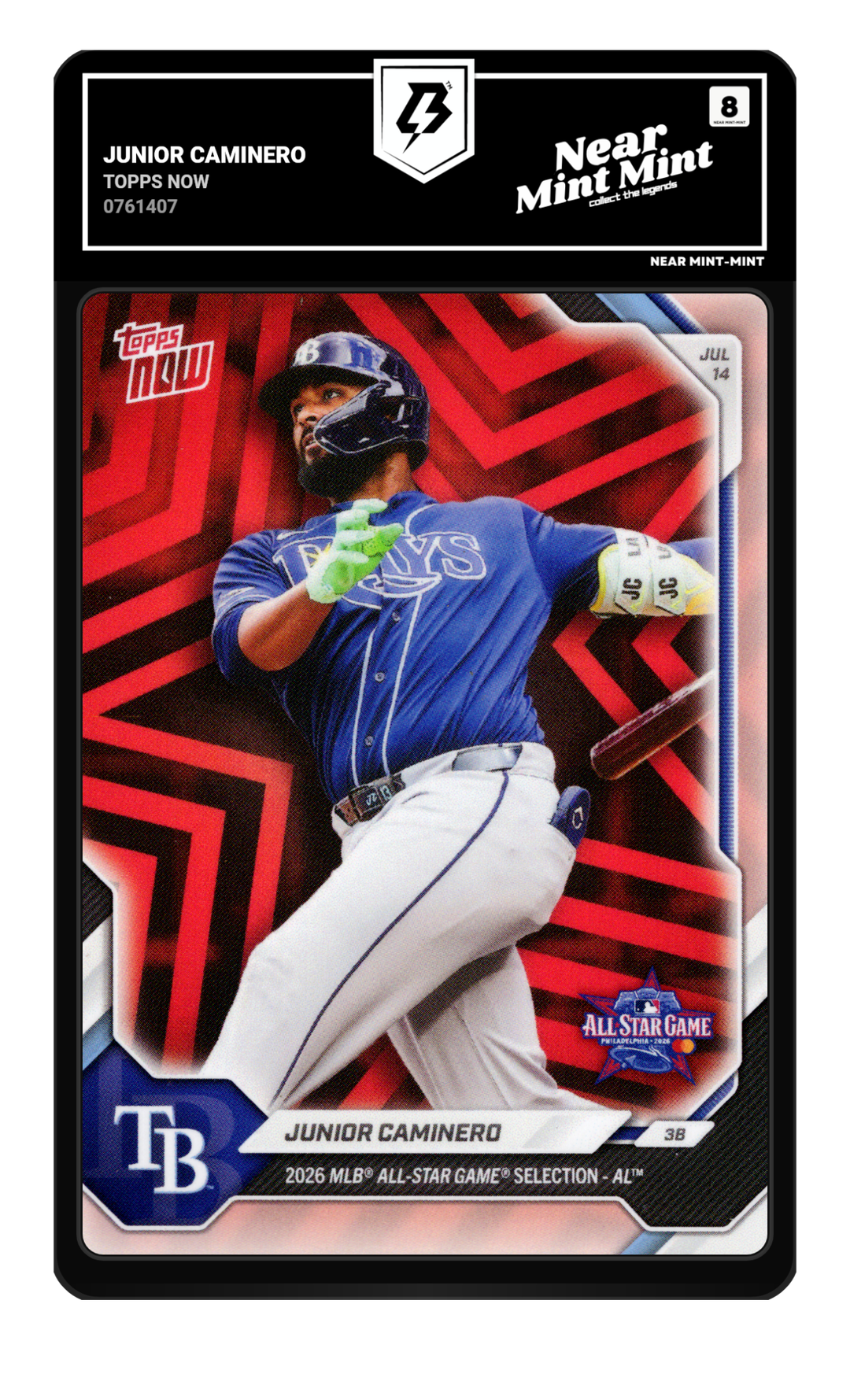 Junior Caminero graded NM-MT 8