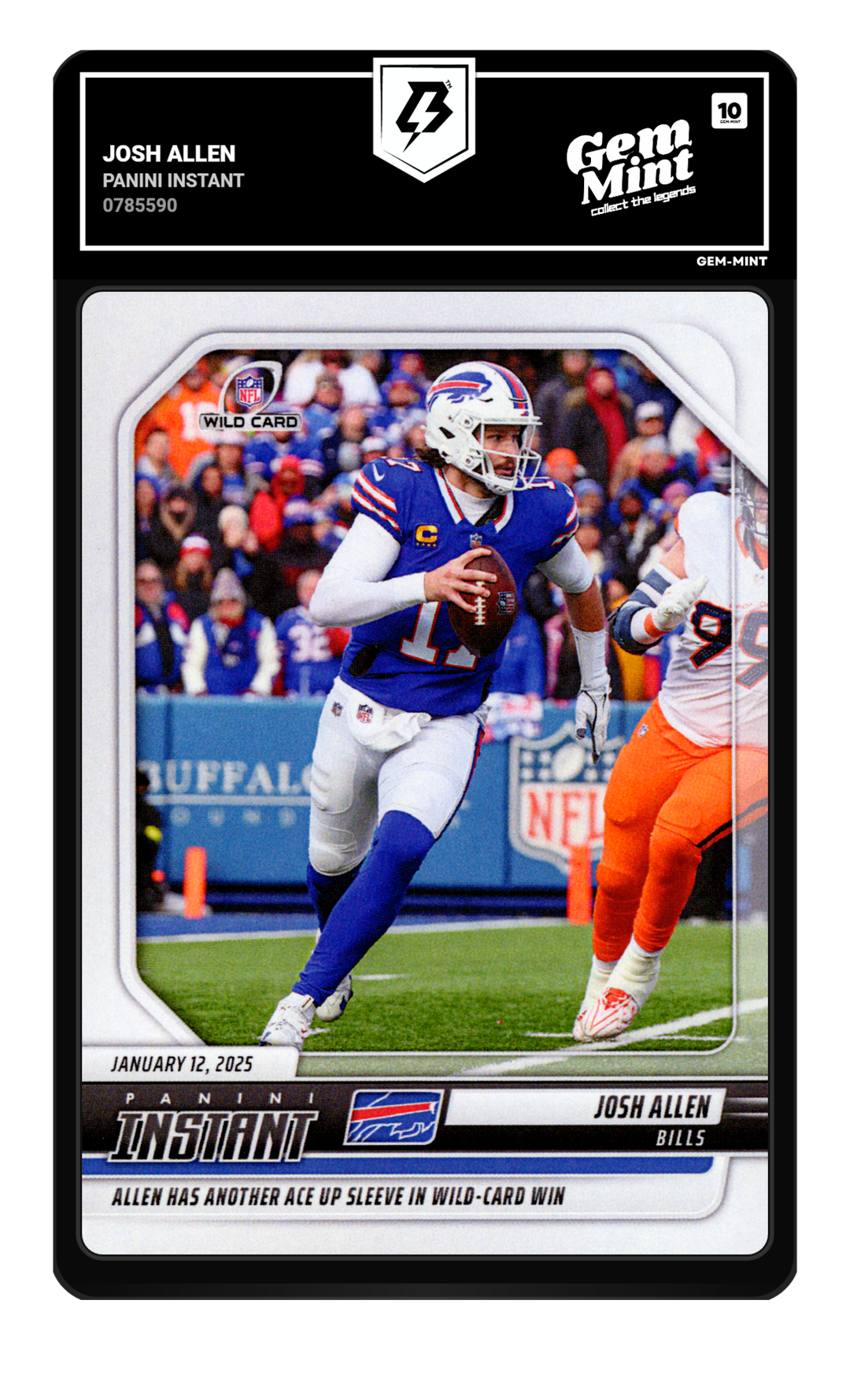 Josh Allen graded Gem Mint 10