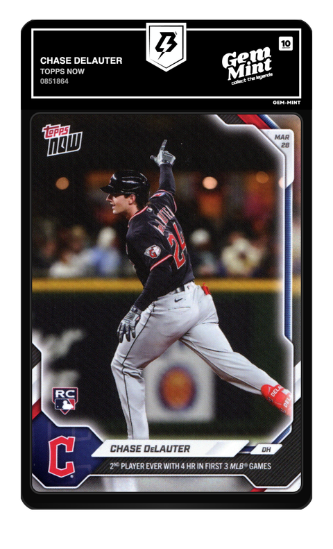 Chase Delauter 2026 Topps Now graded Gem Mint 10 by TradingCard360