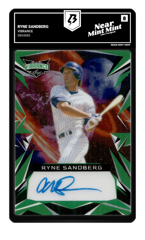 Ryne Sandberg 2023 Vibrance graded NM-MT 8 by TradingCard360
