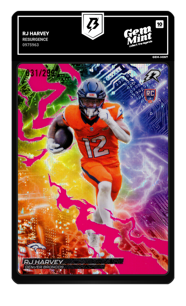 RJ Harvey graded Gem Mint 10