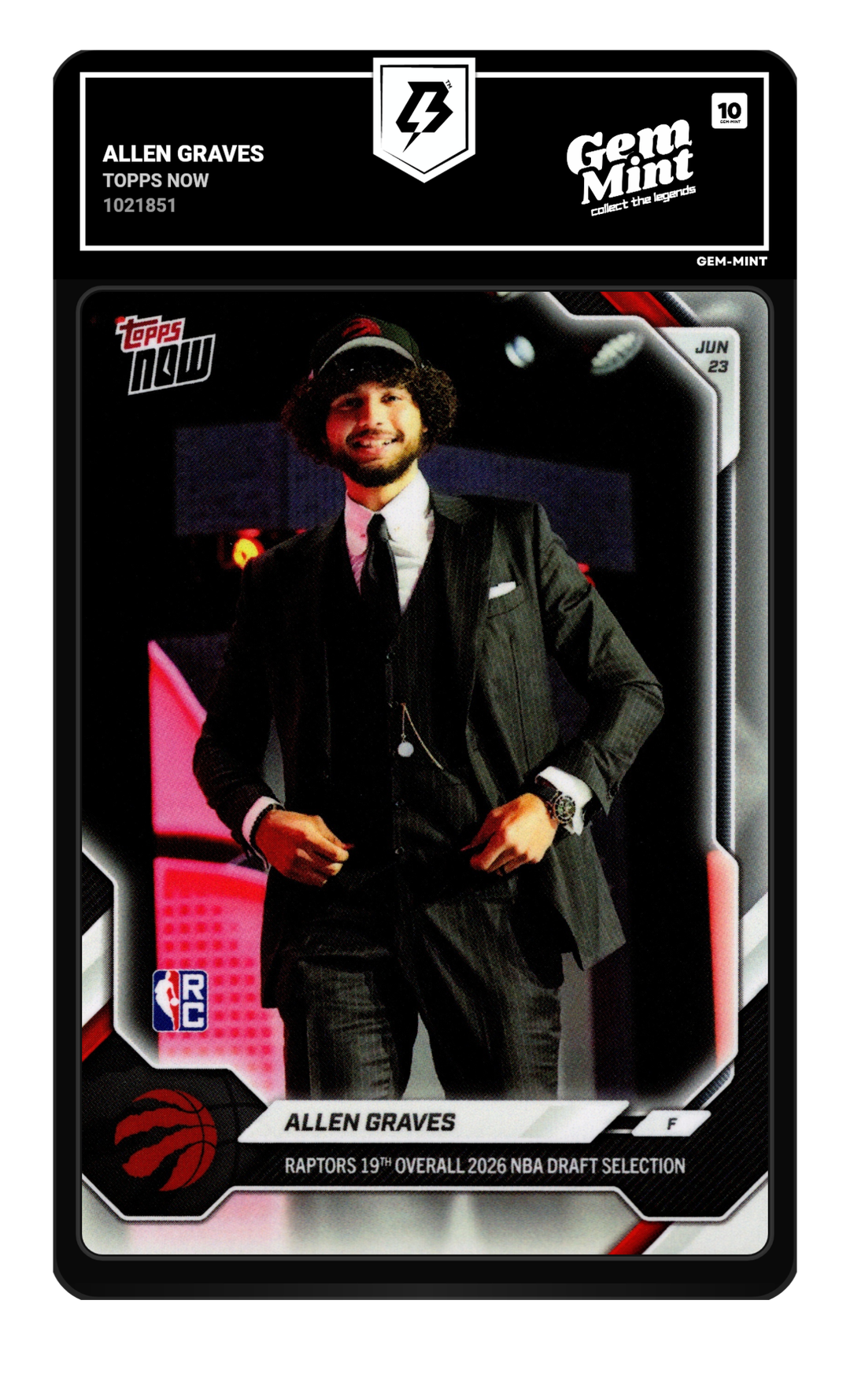 Allen Graves graded Gem Mint 10