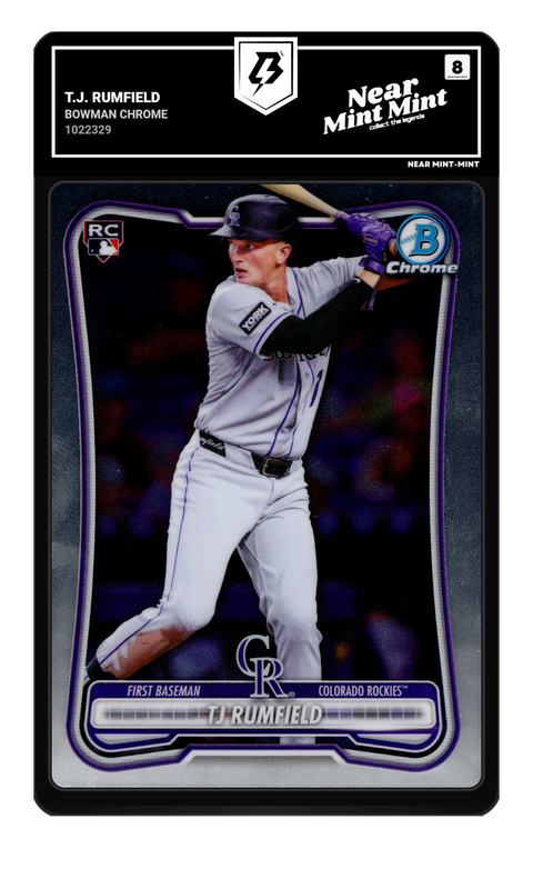 T.J. Rumfield 2026 Bowman Chrome graded NM-MT 8 by TradingCard360