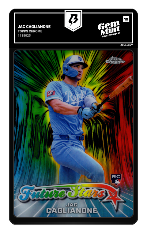 Jac Caglianone 2026 Topps Chrome graded Gem Mint 10 by TradingCard360