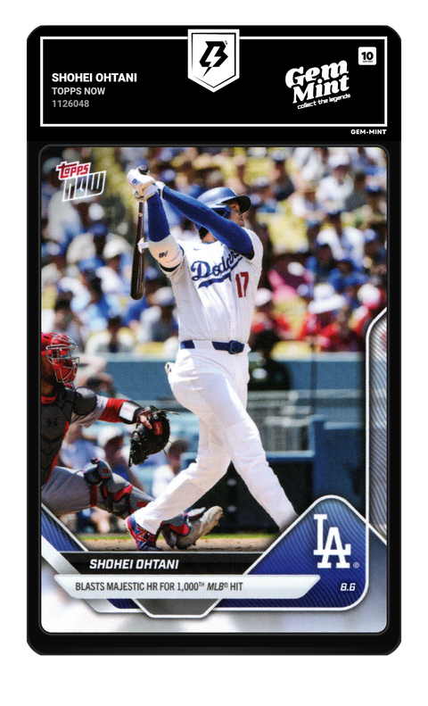 Shohei Ohtani 2025 Topps Now graded Gem Mint 10 by TradingCard360
