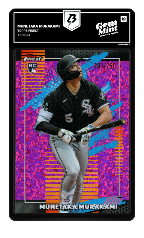 Munetaka Murakami 2026 Topps Finest graded Gem Mint 10 by TradingCard360