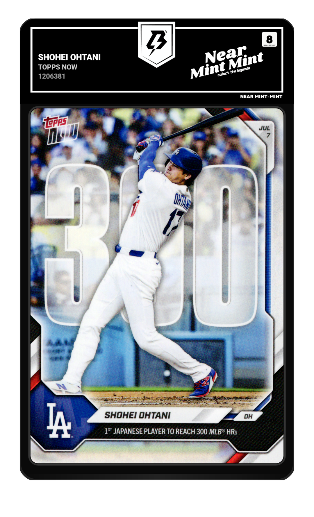 Shohei Ohtani graded NM-MT 8
