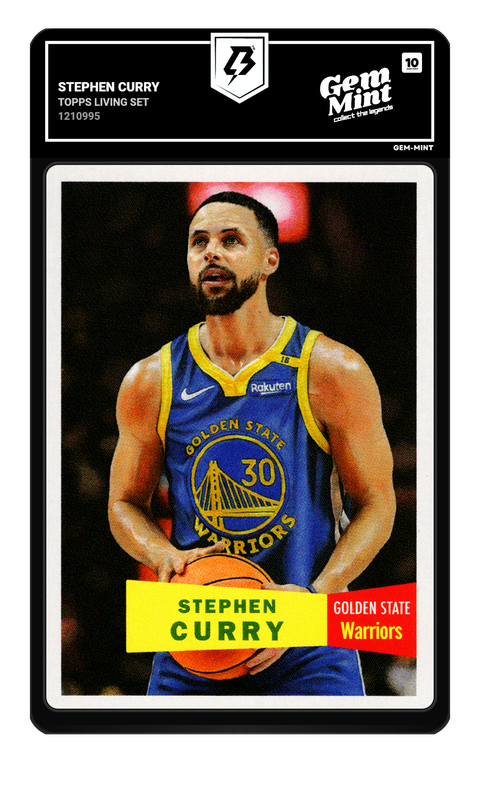 Stephen Curry 2026 Topps Living Set graded Gem Mint 10 by TradingCard360