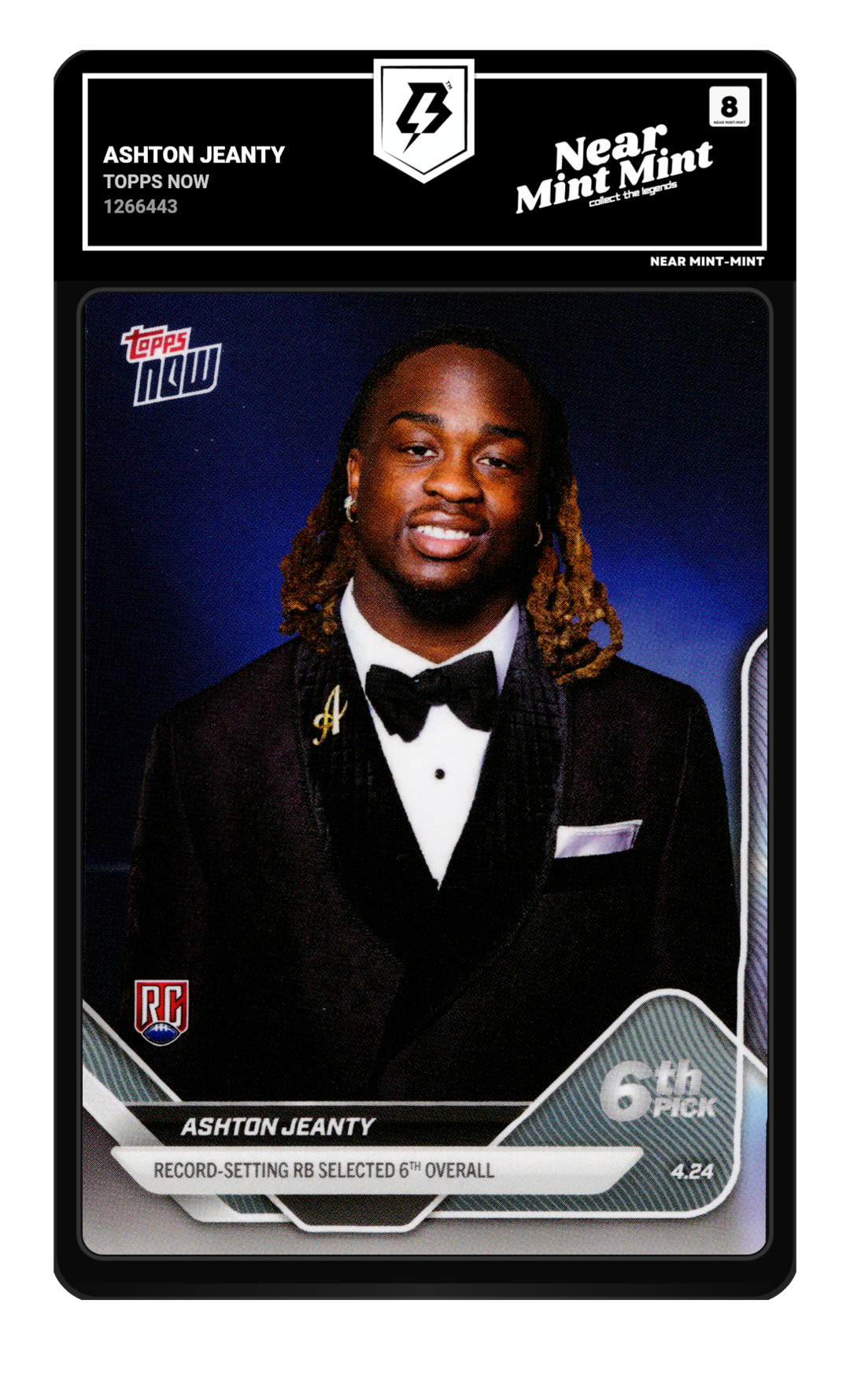 Ashton Jeanty graded NM-MT 8