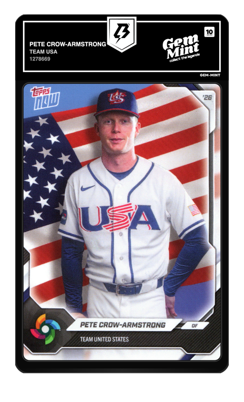 Pete Crow-Armstrong 2026 Team USA graded Gem Mint 10 by TradingCard360