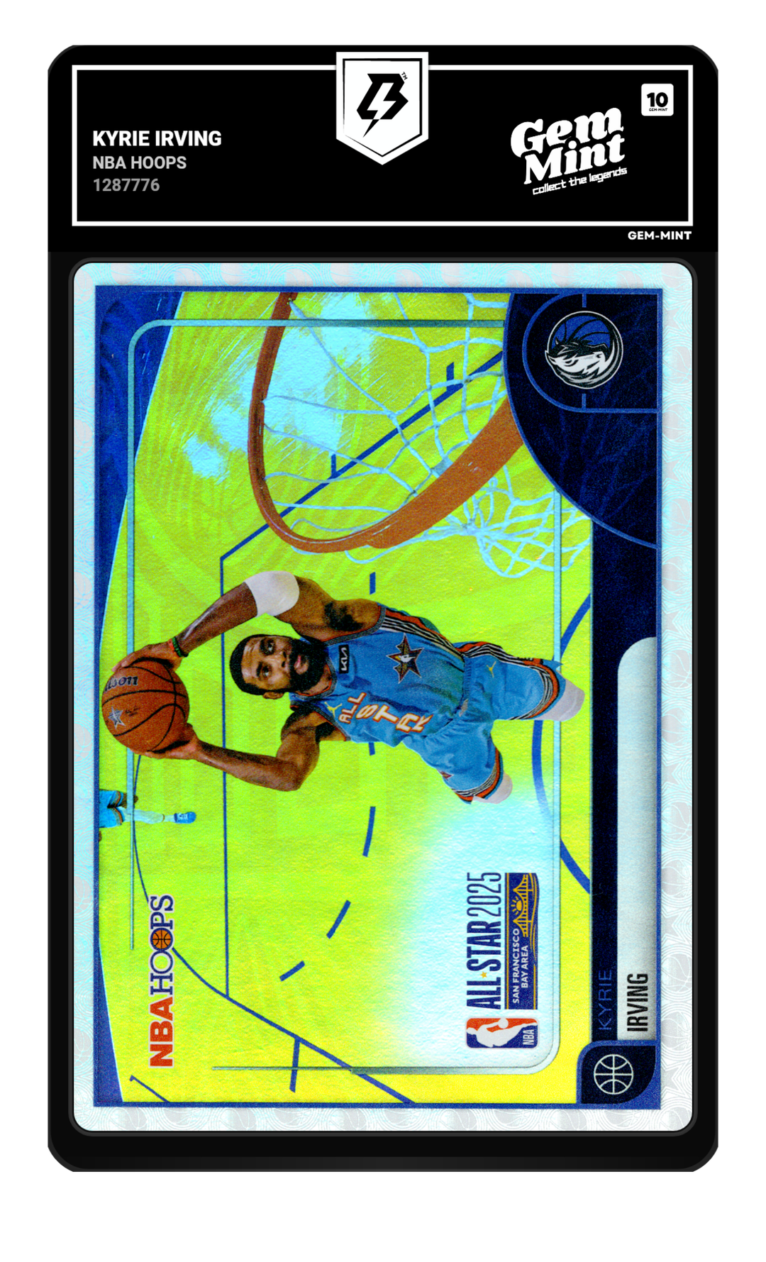Graded slab — drag to flip between front and back