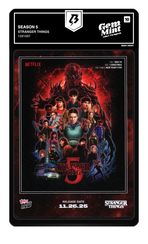 Season 5 2026 Stranger Things graded Gem Mint 10 by TradingCard360