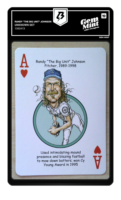 Randy "The Big Unit" Johnson graded Gem Mint 10 by TradingCard360