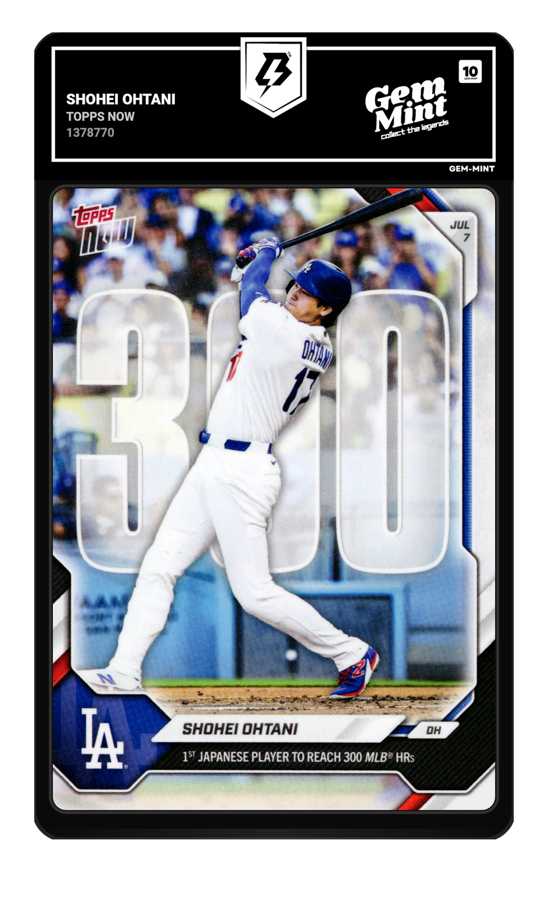 Shohei Ohtani graded Gem Mint 10