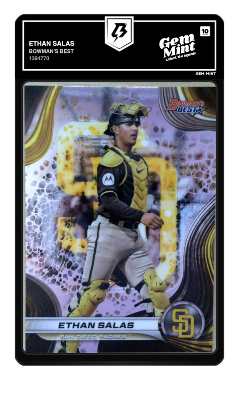 Ethan Salas 2024 Bowman's Best graded Gem Mint 10 by TradingCard360