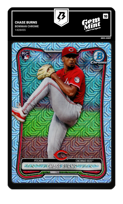 Chase Burns 2026 Bowman Chrome graded Gem Mint 10 by TradingCard360