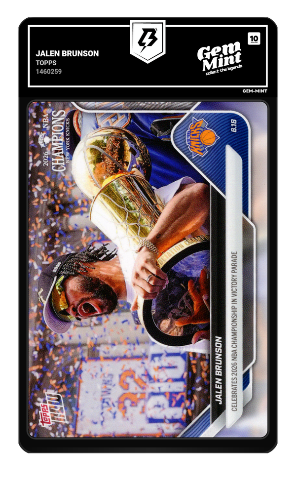 Jalen Brunson graded Gem Mint 10