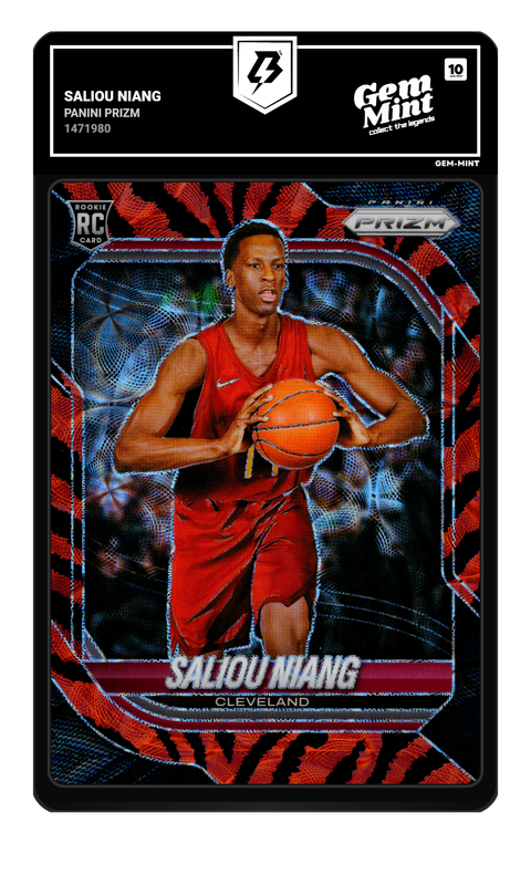 Saliou Niang 2026 Panini prizm graded Gem Mint 10 by TradingCard360