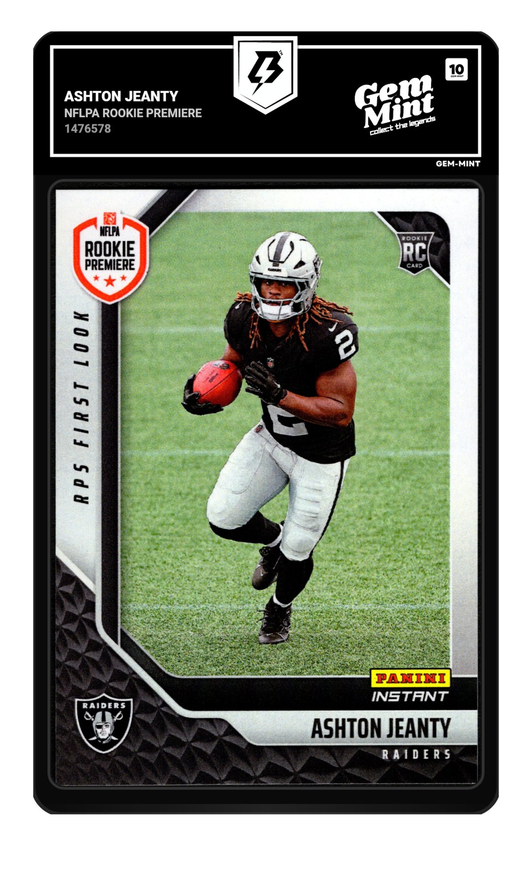 Ashton Jeanty graded Gem Mint 10
