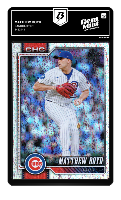Matthew Boyd 2026 Sandglitter graded Gem Mint 10 by TradingCard360