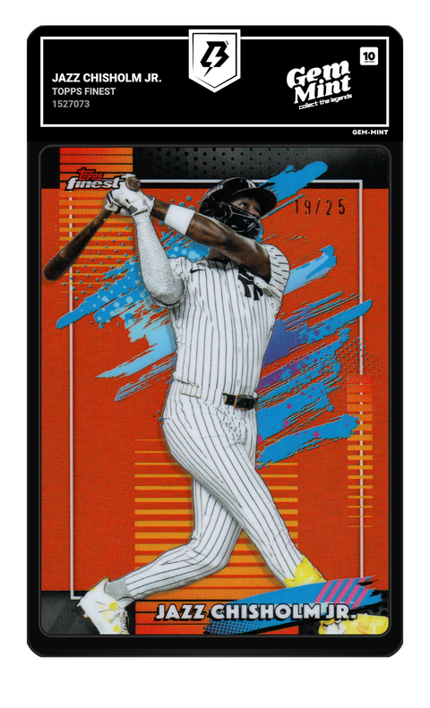 Jazz Chisholm Jr. 2026 Topps Finest graded Gem Mint 10 by TradingCard360