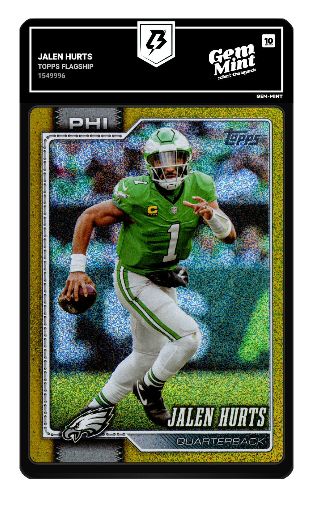 Jalen Hurts graded Gem Mint 10