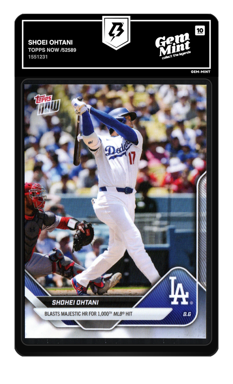 Shohei Ohtani 2023 Topps Now graded Gem Mint 10 by TradingCard360