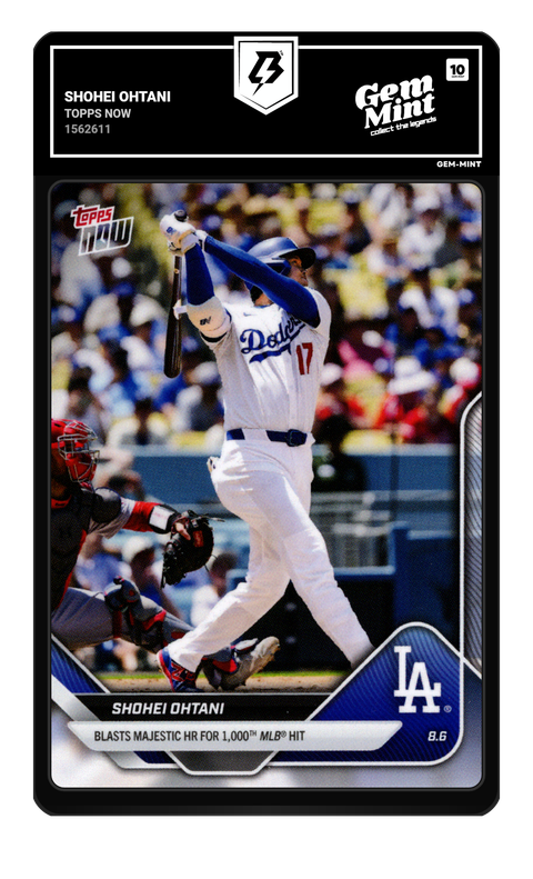 Shohei Ohtani 2025 Topps Now graded Gem Mint 10 by TradingCard360