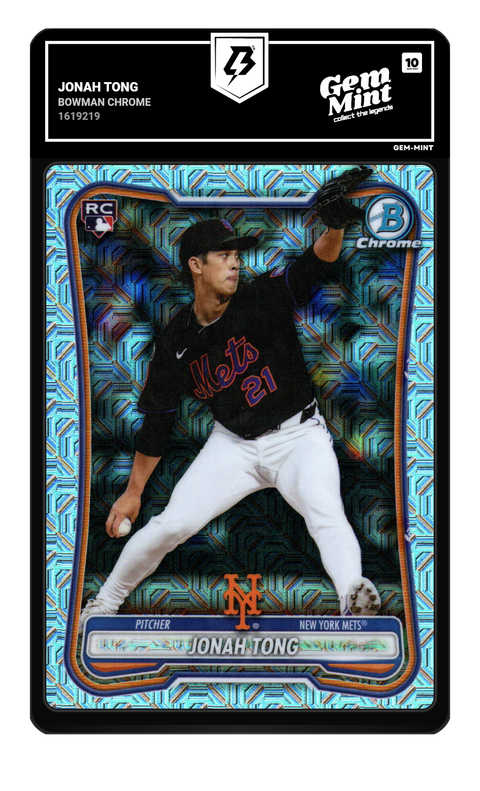 Jonah Tong 2026 Bowman Chrome graded Gem Mint 10 by TradingCard360