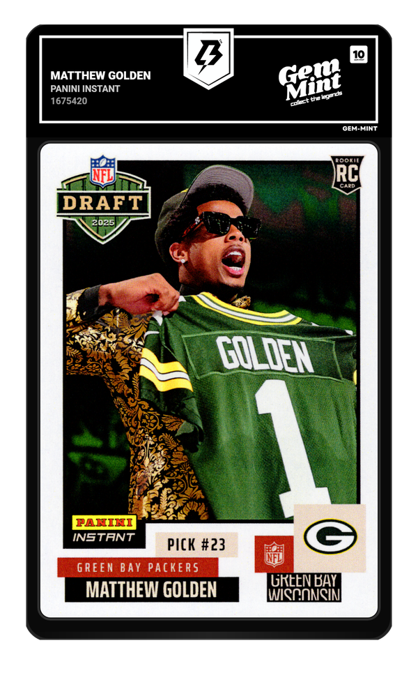 Matthew Golden graded Gem Mint 10