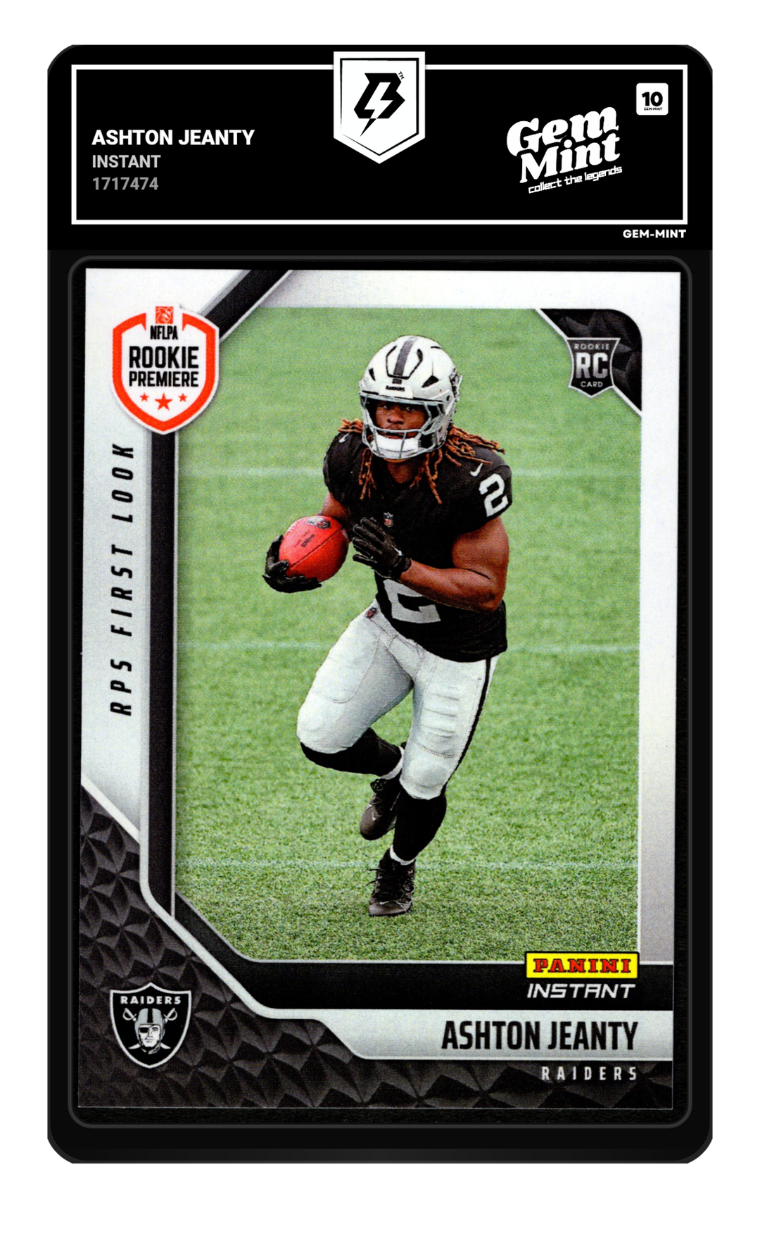 Ashton Jeanty graded Gem Mint 10