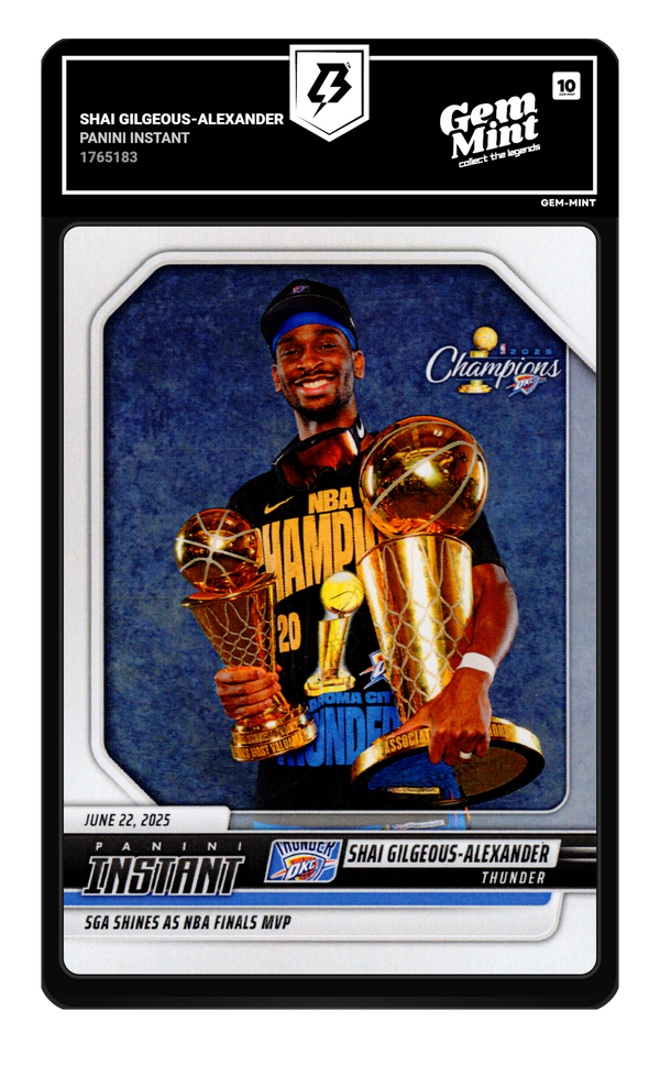 Shai Gilgeous-Alexander graded Gem Mint 10